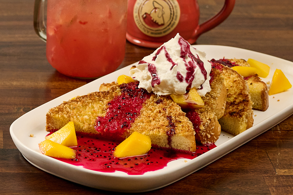 Another Broken Egg Cafes has a new Mango Dragon Fruit French Toast
